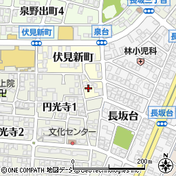 石川県金沢市伏見新町206-1周辺の地図