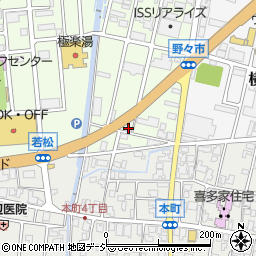 石川県野々市市若松町22-25周辺の地図