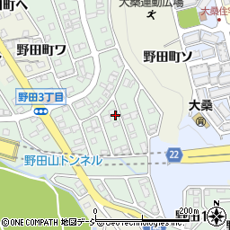 石川県金沢市野田周辺の地図