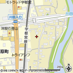 栃木県宇都宮市川田町1353周辺の地図
