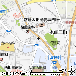 茨城県常陸太田市木崎二町858周辺の地図