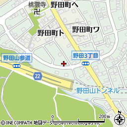 石川県金沢市野田3丁目145周辺の地図