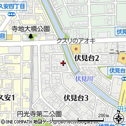 石川県金沢市伏見台3丁目4周辺の地図