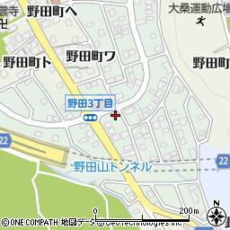 石川県金沢市野田2丁目290周辺の地図