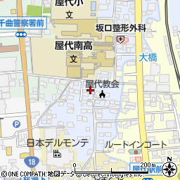 日本キリスト合同教会屋代教会周辺の地図