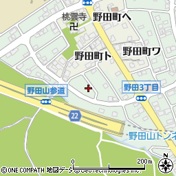 石川県金沢市野田3丁目126周辺の地図