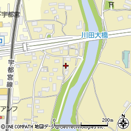 栃木県宇都宮市川田町1378周辺の地図