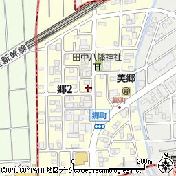 石川県野々市市郷周辺の地図