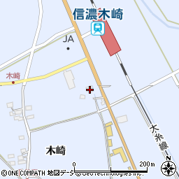 長野県大町市平木崎8748周辺の地図
