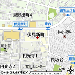 石川県金沢市伏見新町268周辺の地図