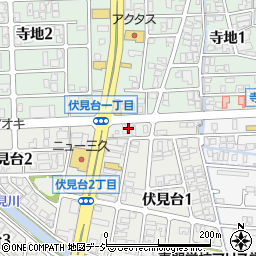 石川県金沢市伏見台1丁目10周辺の地図