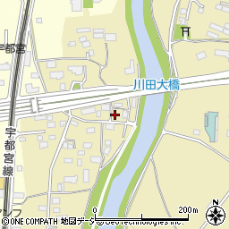 栃木県宇都宮市川田町1380周辺の地図