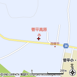菅平高原温泉ホテル周辺の地図