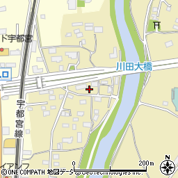 栃木県宇都宮市川田町1381周辺の地図
