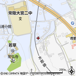 茨城県常陸大宮市石沢1564-16周辺の地図