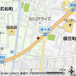 石川県野々市市若松町21周辺の地図