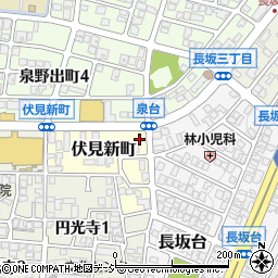 ファミリーマート金沢伏見新町店周辺の地図