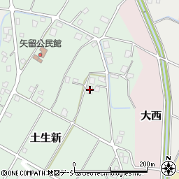 富山県南砺市土生新1168周辺の地図