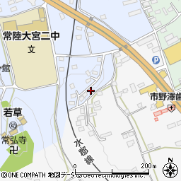 茨城県常陸大宮市石沢1564-23周辺の地図