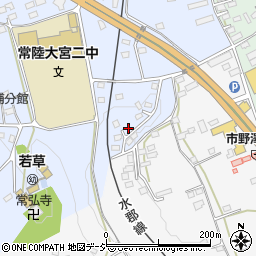 茨城県常陸大宮市石沢1564周辺の地図