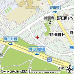 石川県金沢市野田3丁目36周辺の地図