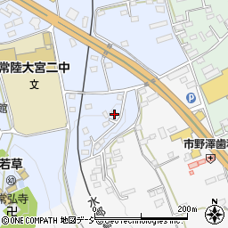 茨城県常陸大宮市石沢1564-8周辺の地図