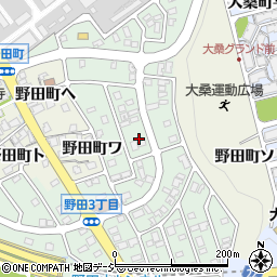 石川県金沢市野田2丁目周辺の地図
