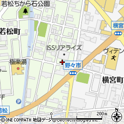 石川県野々市市若松町10-28周辺の地図