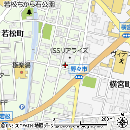 石川県野々市市若松町10-29周辺の地図