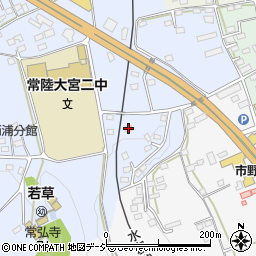 茨城県常陸大宮市石沢1573-3周辺の地図