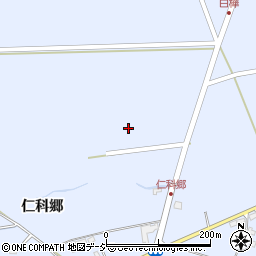 長野県大町市平仁科郷周辺の地図