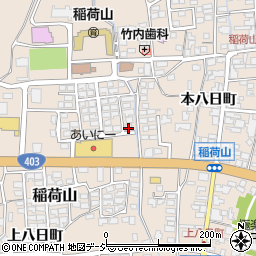 長野県千曲市稲荷山本八日町1834-21周辺の地図