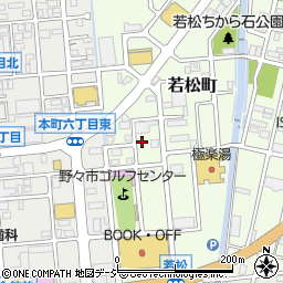 石川県野々市市若松町14-20周辺の地図