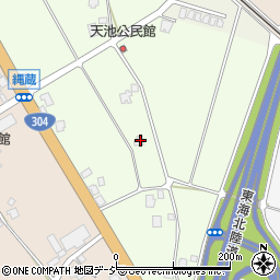 富山県南砺市天池35周辺の地図