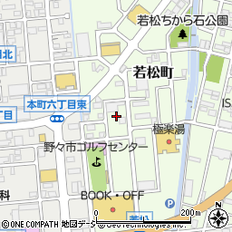 石川県野々市市若松町14-29周辺の地図