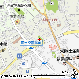 茨城県常陸太田市木崎一町830-2周辺の地図