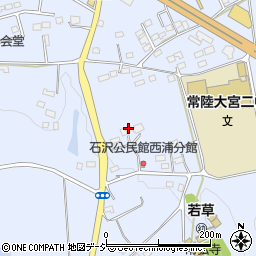 茨城県常陸大宮市石沢1520周辺の地図