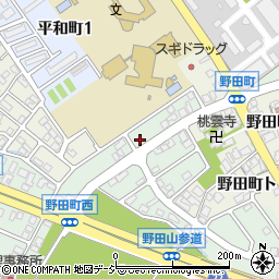 石川県金沢市野田4丁目11周辺の地図