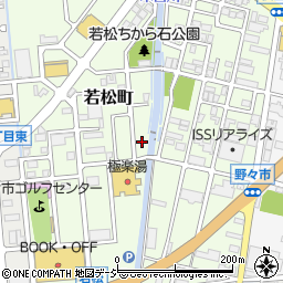 石川県野々市市若松町13-63周辺の地図