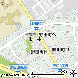 石川県金沢市野田町周辺の地図