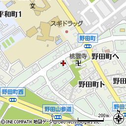 石川県金沢市野田3丁目1周辺の地図
