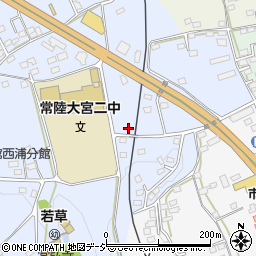 茨城県常陸大宮市石沢1573周辺の地図