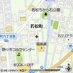 石川県野々市市若松町13-73周辺の地図