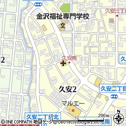 ゲオ金沢久安店周辺の地図