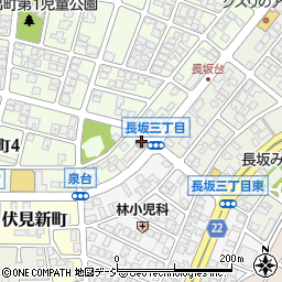 金沢泉丘郵便局周辺の地図
