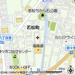 石川県野々市市若松町13-41周辺の地図