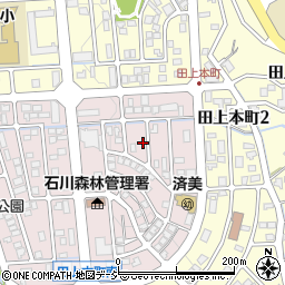 石川県金沢市朝霧台2丁目119周辺の地図