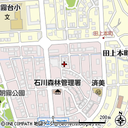石川県金沢市朝霧台2丁目128周辺の地図