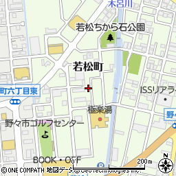 石川県野々市市若松町13-72周辺の地図