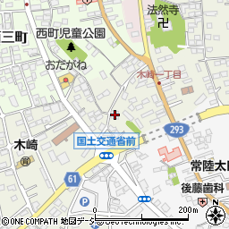 茨城県常陸太田市木崎一町825-1周辺の地図